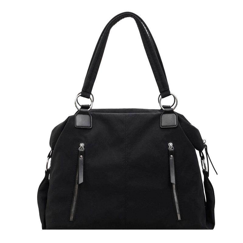 Large Capacity Commuter Bag Women's Shoulder Bag Multi-Zipper Tote Bag
