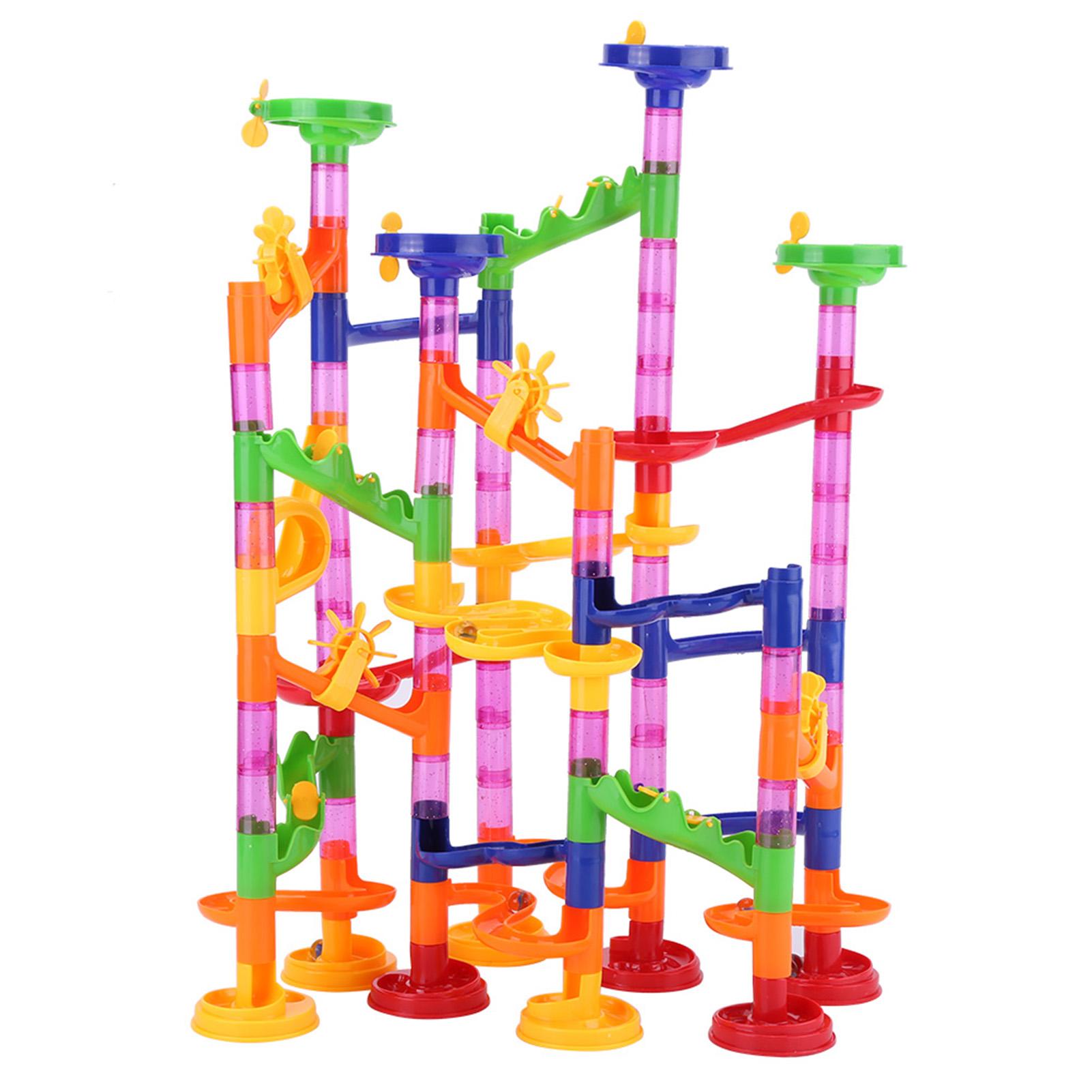 

Marble Race Track Maze Balls Toy Set, Colorful Maze Balls Marble Race Track Building Blocks Set for Children for Parent-Child Interaction