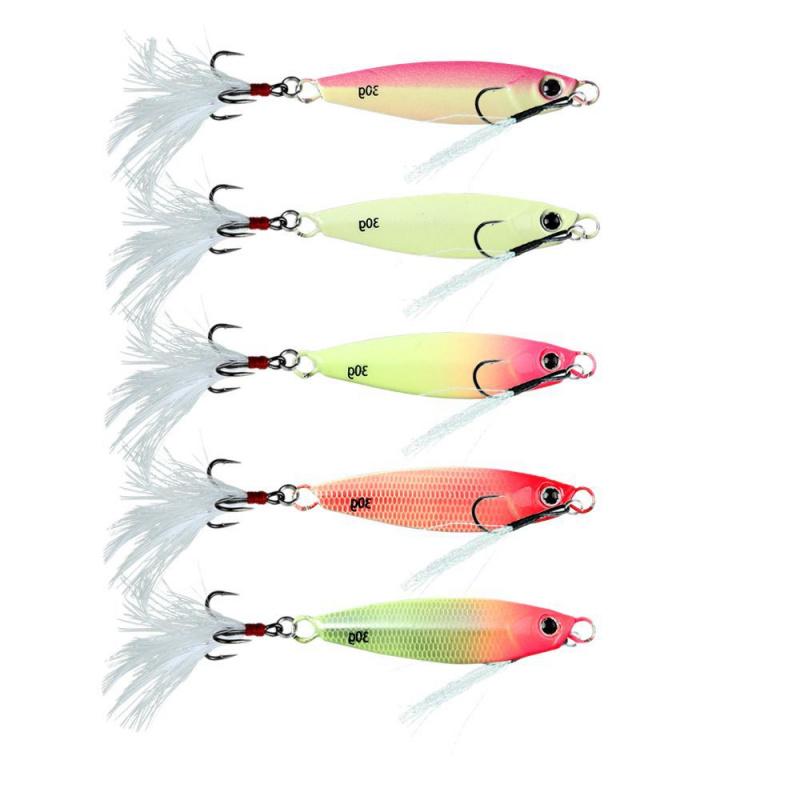 Luminous Jigging Lure for Long Casting7g30gFeather Hook Sea Fishing Floating Shore Mackerel Special Bait