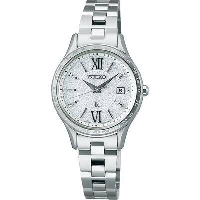 Seiko SSVV081 (LUKIA Essential Collection Solar Radiocontrollato Metal Band Donna) Orologio rotondo