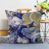 Anime Game Genshin Impact Furina Cushion Cover Inches Farmhouse Decor Home Throw Pillow Covers for Couch Decorations