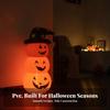 Inflatable Pumpkin Stack Long-Lasting Stacked Pumpkins with Witch Hat Waterproof