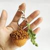 Handcrafted Crocheted Acorn Pendant Exquisite Craftsmanship and Natural Beauty Hangings Decoration for Bags Backpacks