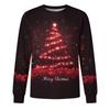 Men's Christmas Printed Imitation Cotton Long-sleeved Shirt