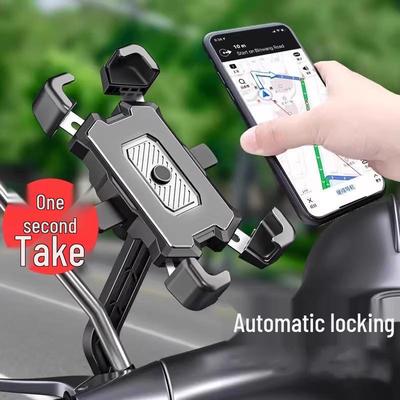 Electric Vehicle Phone Holder for Delivery: Secure Navigation Mount for Motorcycles & Bicycles