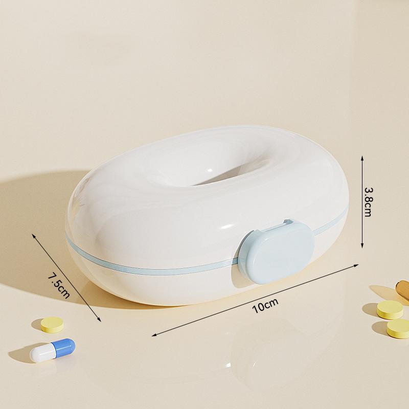 Portable Mini Medicine Box With 7 Grids Independent And Covered Packaged Pill Storage Box 7-Day Portable Vitamin Fish Oils Case