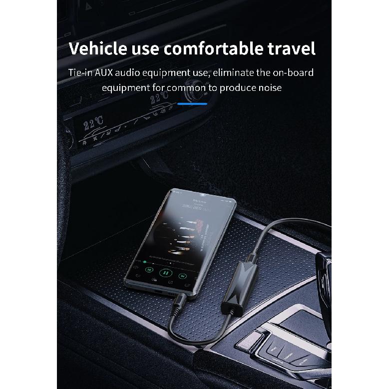 Speaker Line 3.5mm Aux Audio Noise Filter Ground Loop Noise Isolator Eliminate for Car Stereo Audio System Home Stereo Amplifier