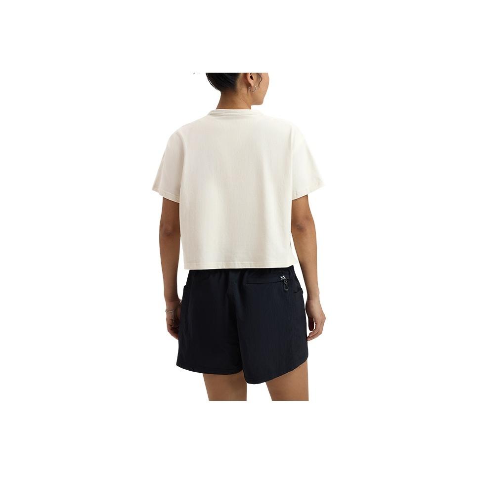 Under Armour Casual Series Sports Club Loose Breathable Round Neck Pullover Short Sleeve Drop Shoulder T-Shirt Women T-Shirt Rock 6006016-279