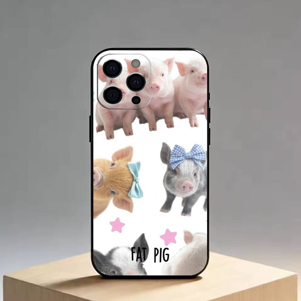 Süßes Engelsschwein Handyhülle Silikon Weich Für IPhone 17 16 15 14 13 12 11 X XR Plus Pro Max Plus
