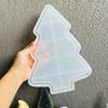 Resin Silicone Christmas Tree Mold with Layered Section Design Wax Resin Tray Mold with Sturdy Base Rounded Edges for Holiday