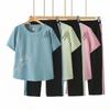 Mom's Summer Casual Chinese-Style Short Sleeve Outfit - 2026 Middle-Aged & Elderly Women's Wear