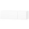 VidaXL Meuble TV Aggloméré 120 x 40 x 34 cm Blanc brillant