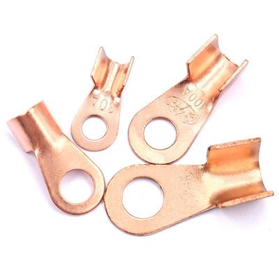 High-Amp Copper Sheet Terminals: Round Nose & Open End, 30A, 60A, 100A Capacity