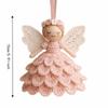 Cute Crochet Angel Ornament Kit Handmade Knitted Angel Pendant DIY Crochet Kit  Holiday Decor