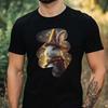 T-Shirt Men Rabbit Wizard Motif Cotton Size XS To 5XL