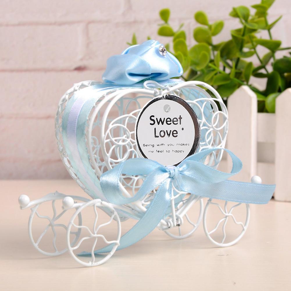 6pcs Iron Heart Shape Candy Box Chocolates Can Ornamnet Gift Jar Decoration for Wedding Party
