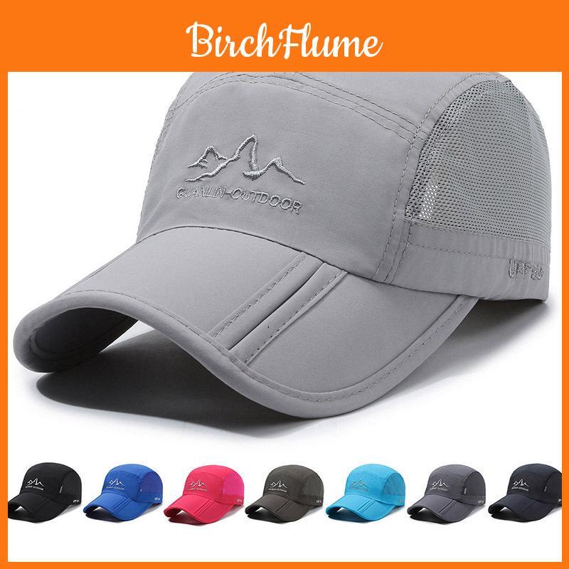 Polyester Breathable Baseball Cap With Sun Protection For Outdoor Sports And Casual Wear