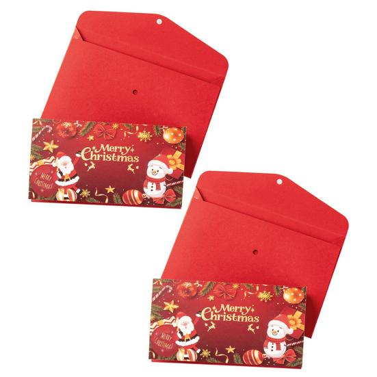 Christmas Cash Gift Envelopes with 6 Slots DIY Money Holder And Gift Card Organizer Holiday Surprise Cash Envelope for Men Women Girls Boys Kids