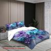 3pcs Butterfly And Rose Bedding Sets 3D Printed Floral Pattern Duvet Cover Sets With Pillowcases No Filling Vivid Visual Style