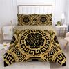 Golden Luxury Bedding Set For Bohemian High-Grade Luxurious 100% Duvet Cover Sets Queen Size Double Boho Bed Linens Set