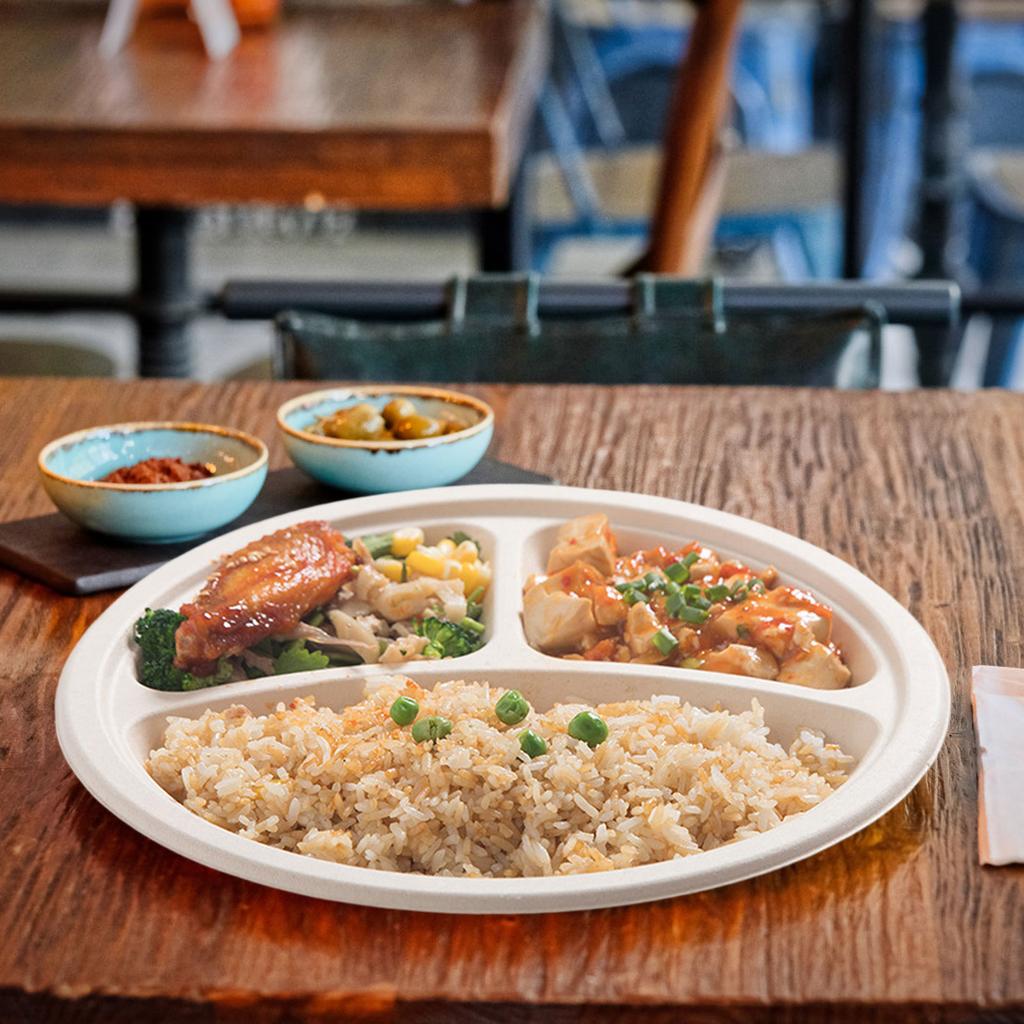 Disposable Dinner Plates, Thickened Food-grade Tableware, Round Snack Plates, Barbecue Plates, Buffet Paper Plates, Three- Paper Plates