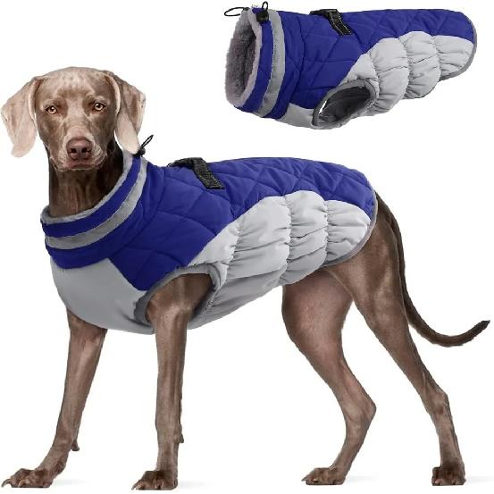 Large Dog Winter Clothes Thickened Warm Dog Cotton-padded Clothes Windproof Comfortable Coats for Dogs Pet Products Supplies
