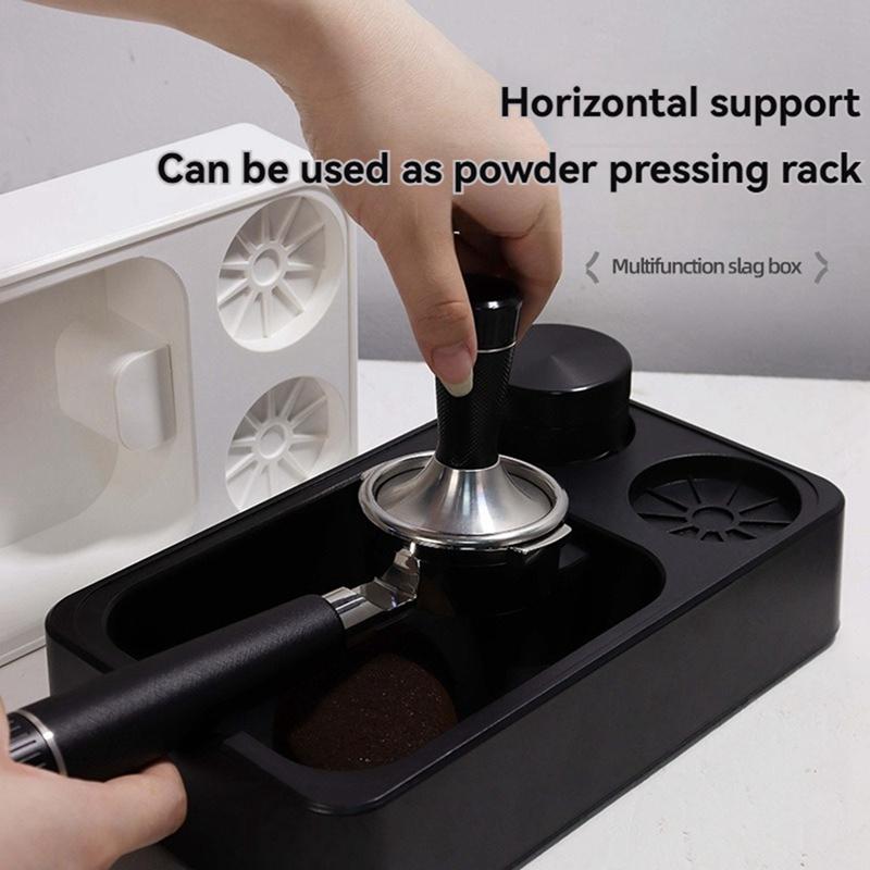 Espresso Tamperstation Espresso Organizerlåda Kaffefilter Tamperhållare För Bänkskiva Kaffeverktyg Organiser
