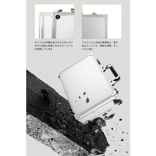 SGEBD Aluminum Alloy Toolbox, Storage Box [2024 Upgrade] with Removable Dividers, Multi-Function Toolbox, Aluminum with Lock, Attache Case, Valuables