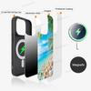 Sea Tropical Palm Trees Beach Phone Magnetic Case For IPhone 16 14 13 12 11 15 Pro Max Plus For Magsafe Wireless Charge Cover