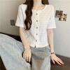 Women's Round-Neck Short-Sleeve Shirt - Korean Design (Summer 2024)