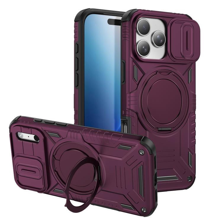 Sliding Camshield Magnetic Rotation Holder Phone Case