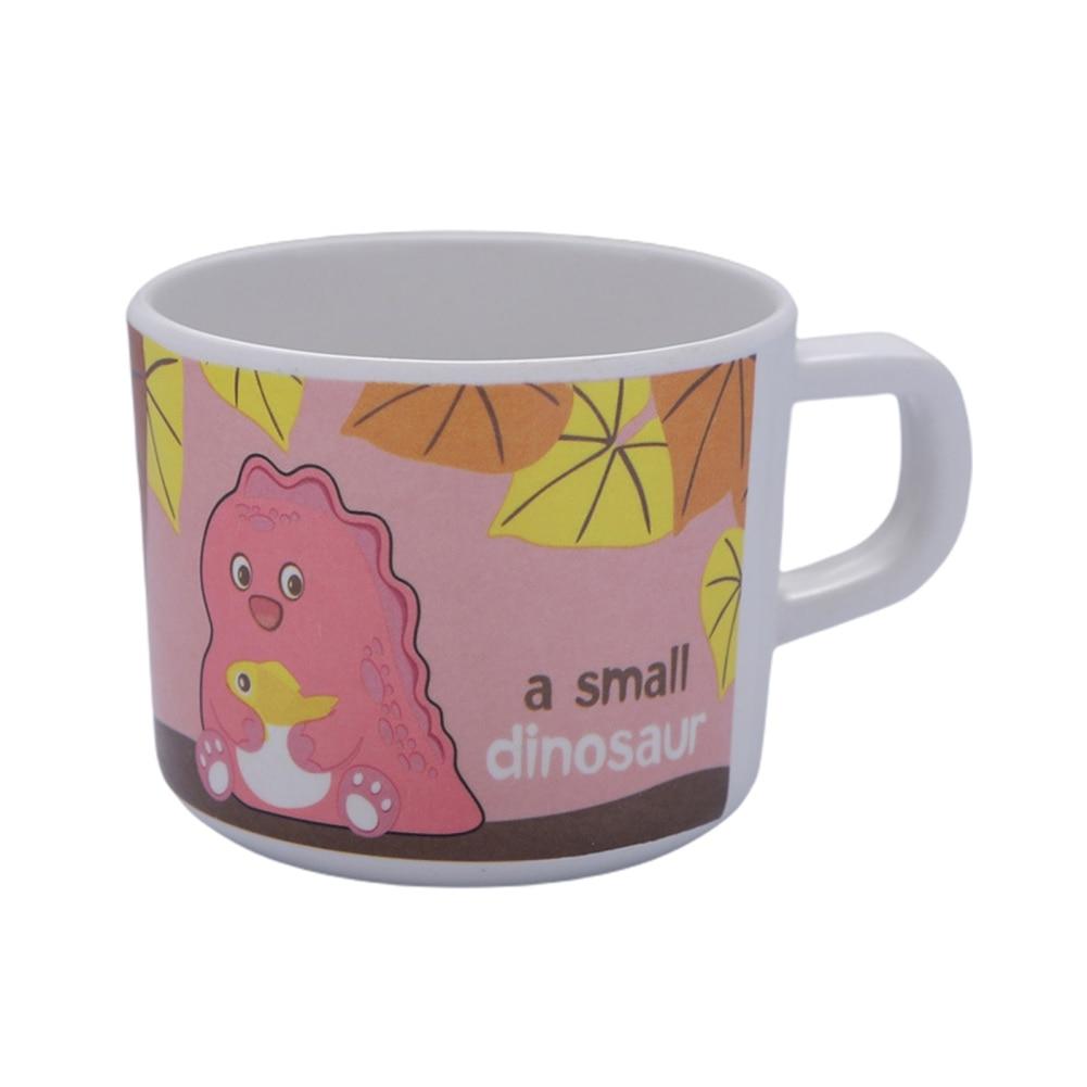 Bambusfaser Kinder Wasserbecher Milchbecher mit Deckel Cartoon süß