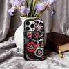 M-Mechanisch G-Zahnrad-R Handyhülle Für iPhone17,16,15,14,13,12,11 Plus,Pro Max Candy Silber Beschichtete Innenabdeckung
