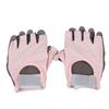 Half Finger Gloves Prevent Slip Breathable Fingerless Sports Gloves for Cycling Fitness Workout Pink