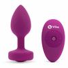 Remote Controlled Anal Plug - B-Vibe Vibrating Jewel Plug S/M Pink Ruby