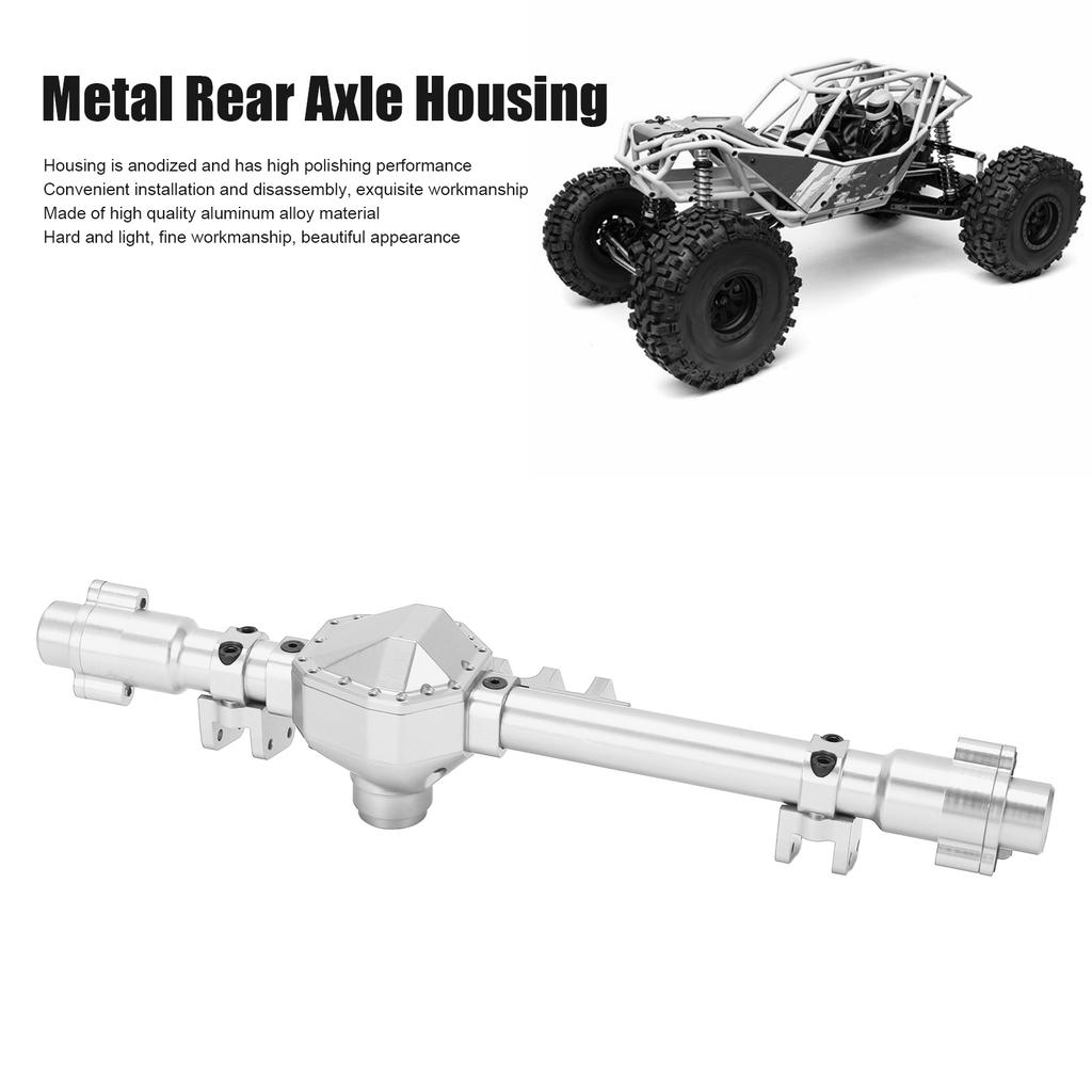Metal Aluminum Alloy Rear Axle Housing Bridge for RBX10 Ryft 1Celsius10 RC Cralwer Car