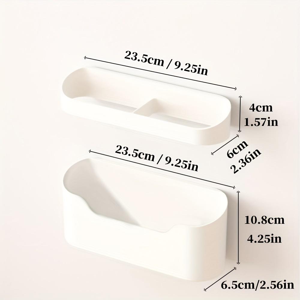 2Pcs/Set Wall-Mounted Umbrella Holder With Drip Tray,  Long-Handle And Folding Umbrella Storage Rack, For Office Home Entryway