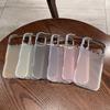 KEYSION Luxury Jewelled Transparent Matte Phone Case for iPhone 16 17 Pro Max 17 Air 16 Plus TPU+PC Shockproof Armor Back Cover