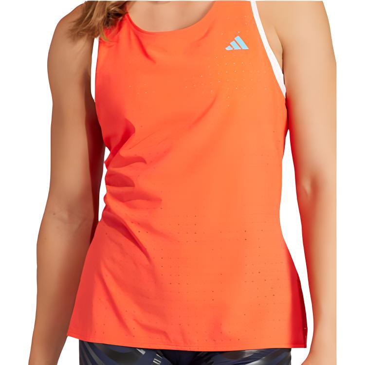 adidas Adizero Running Tank Top Women's Light Red IQ4925