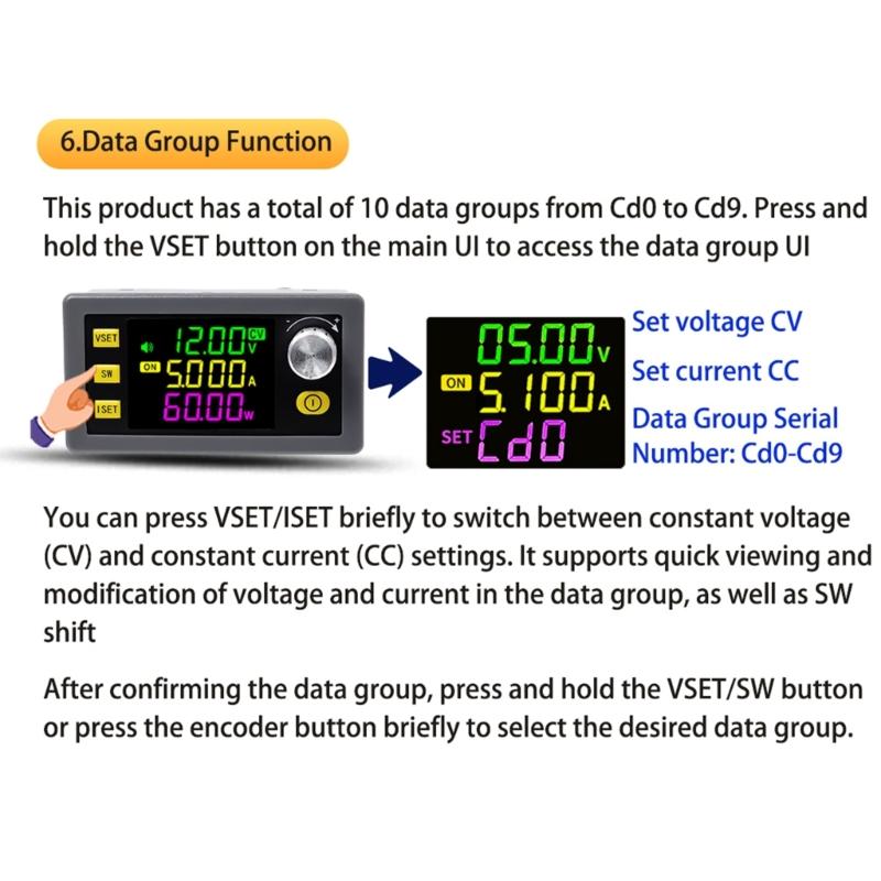 Direct Current Bucking Converters Step Down Module Power Supply Output 0-36V 5A Adjust Power Supply Module