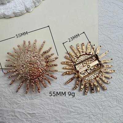 European Sunflower Metal Decorative Swimsuit and Formal Wear Chest Connector