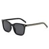 New retro large-frame square sunglasses for men and women looking thin travel photo UV-proof sunglasses