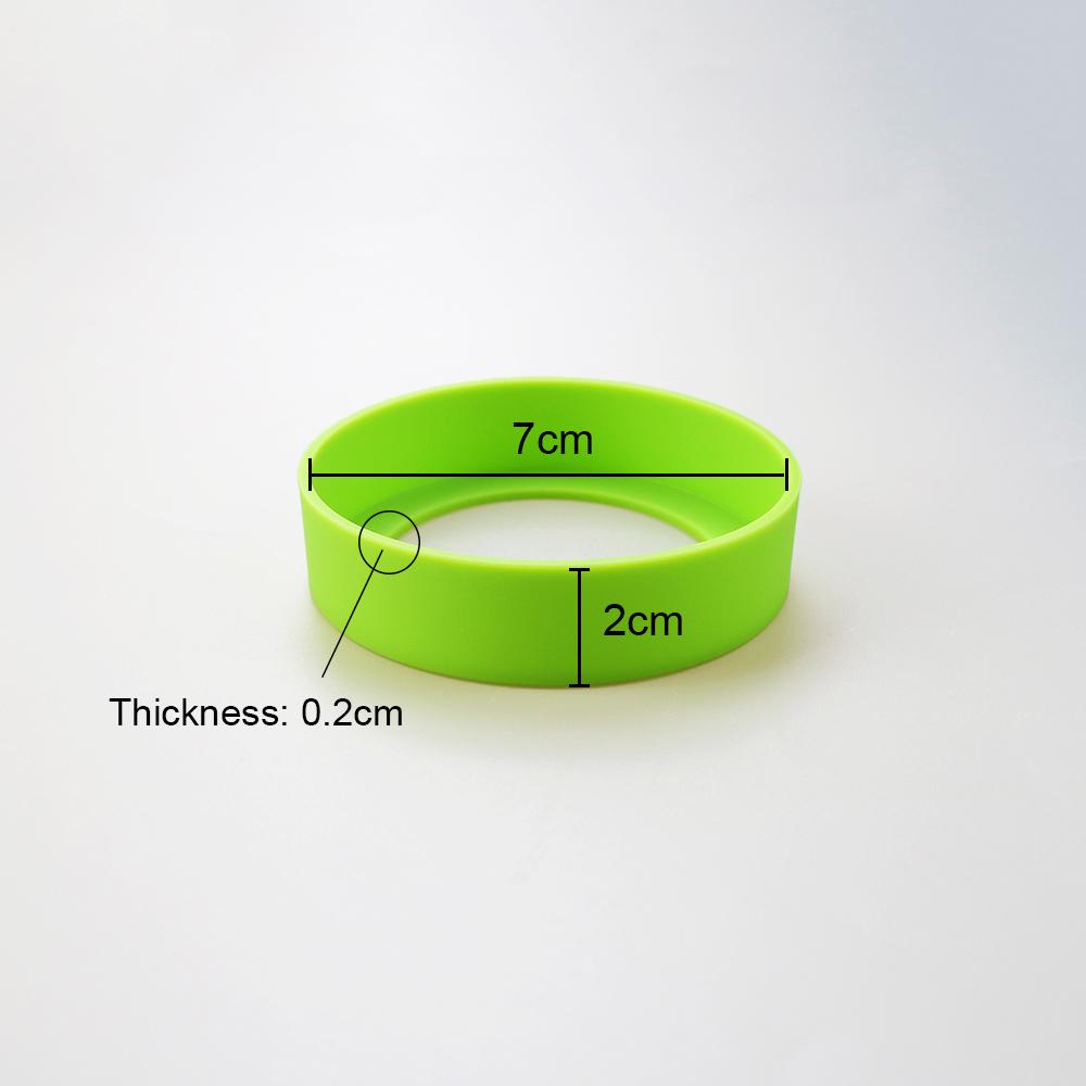 28 Colors 7.0CM Silicone Cup Bottom Cover Coaster Sleeve Water Cup Cover Sheath 70MM Wear-resistant Cup Bottom Cover
