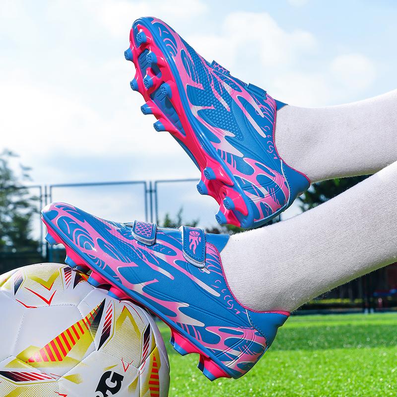 Scarpe da Calcio da Ragazzo Suola Morbida in Gomma Scarpe da Calcio da Allenamento Professionali per Erba Sintetica per Ragazze
