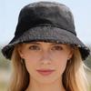 Nuovo Cappello a Secchiello in Denim Casual Unisex con Bordo Sfilacciato Cappelli da Sole in Cotone Lavato Vintage per Uomo Donna Streetwear Cappello Berretto