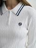 SERGIO TACCHINI W Cable Polo Sweater