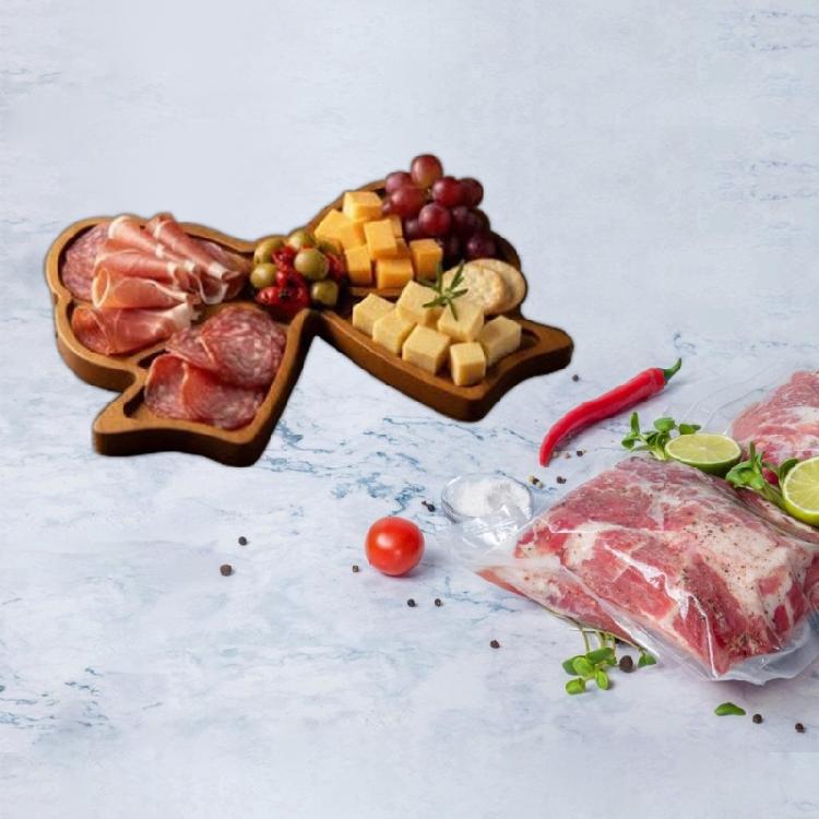 Wooden Fillable Bowtie Charcuterie Board Box for Wedding Birthday Party Decors Decorative Serving Platters and Trays