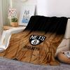 Brooklyn Nets Logo Print Flannel Blanket High Quality Warm Comfortable Cover for All Seasons Perfect for Gifts Home Decor