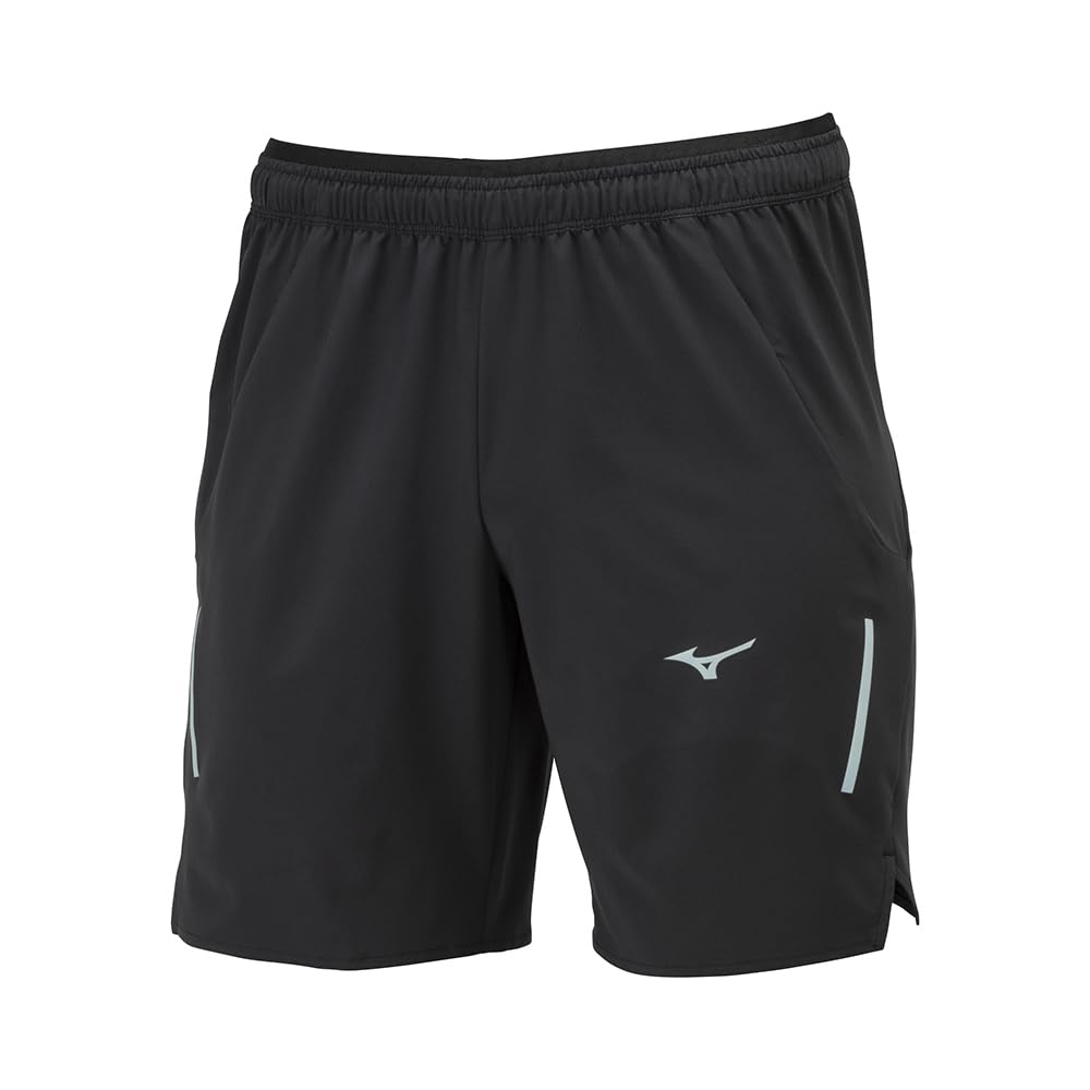 

Mizuno J2MBB006 Dry Stretch Running Wear Aurora Sweat Quick Black Men s Shorts, Reflective, Absorbent, Drying, 2-Way Stretch, чёрный
