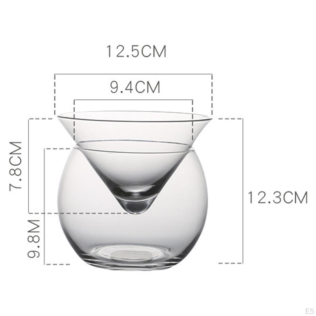 Servidor de Copas Martinis Vaso Cónico Esférico